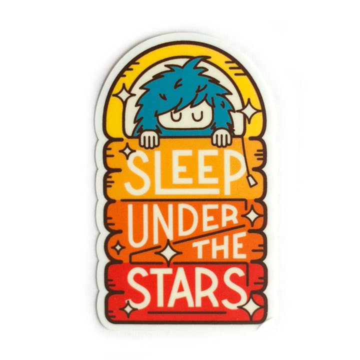 Ello There Outdoors - Wholesale Sticker - Sticker - Bigfoot Sleeping Bag Rainbow Mini0