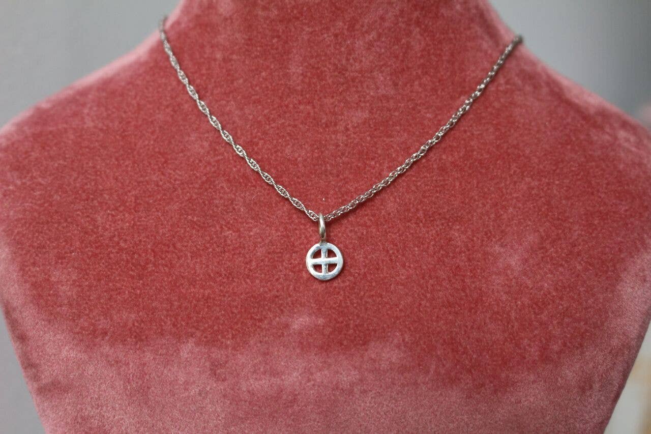 Sofia Ramsay - Wholesale Pendant/Charm Necklace - Planet Symbol Dainty Charm Necklaces in Sterling Silver2