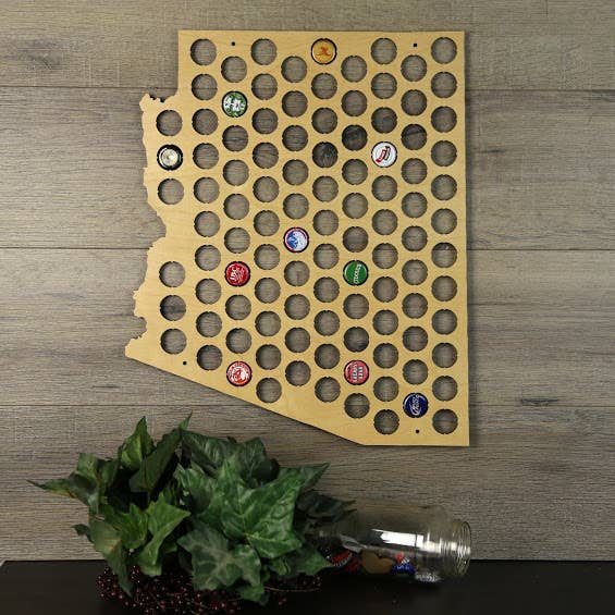 Torched Products – Engroshandel 3D-vægkunst – Mænds gave tilstand øl cap kort - Beer Cap Collector/Display63