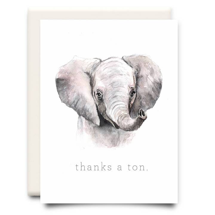 Inkwell Cards - Wholesale Bedanktkaartje - Thanks a Ton | Thank You Card