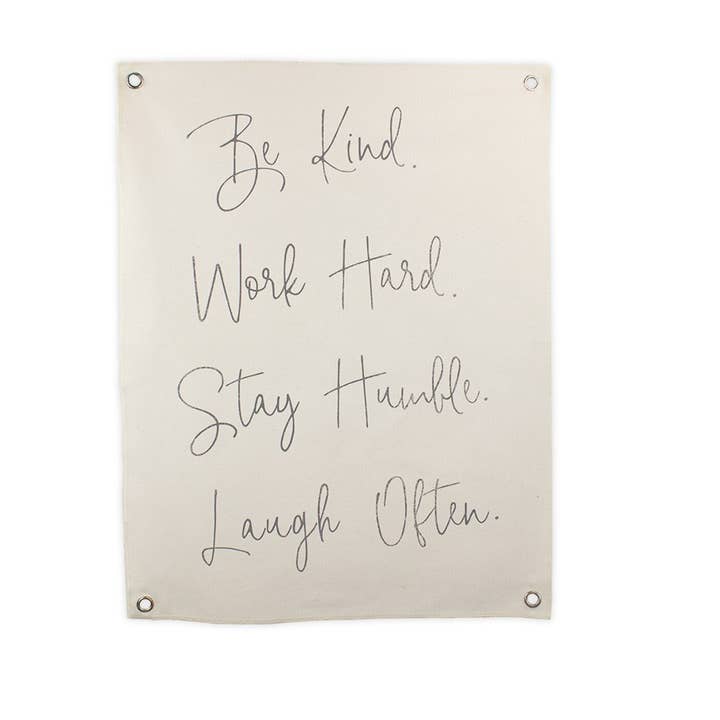 Soyez gentil en disant bannière de toile pour la vente par Honey and Me