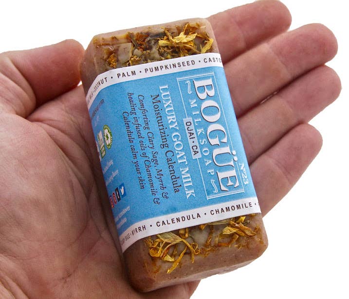 Bogue Milk Soap - Wholesale Bar Soap - No.23 Moisturizing Calendula Goat Milk Bar Soap 4.5oz3