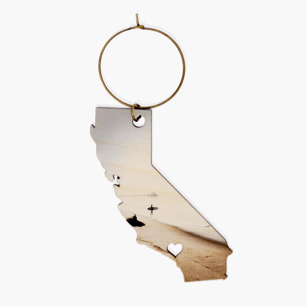 Simply Grateful - Wholesale Wine Charm - Footprints Wine Charm0