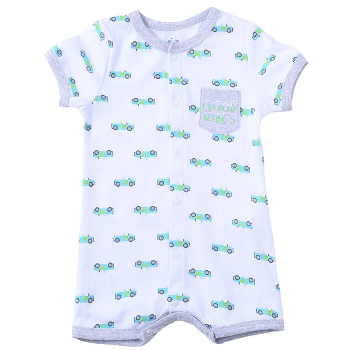 Short Sleeve Romper for wholesale by Asher and Olivia