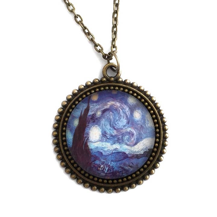 Classic Art Series - Starry Night Necklace for wholesale by Fern & Filigree