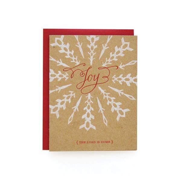Wild Ink Press - Wholesale Christmas Card - Joy - Holiday Greeting Cards | Box Set of 60