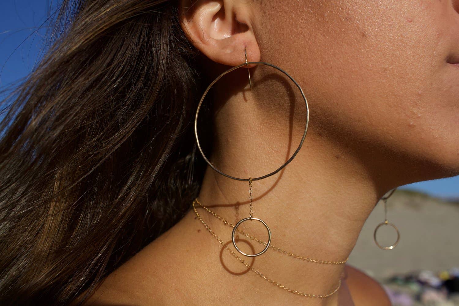 Toasted Jewelry - Wholesale Dangle Earrings - Fairy Ring Hoops0