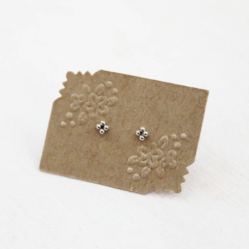 Ivy & Gold Handcraft - Wholesale Stud/Post Earrings - Four Bead Stud Earrings2