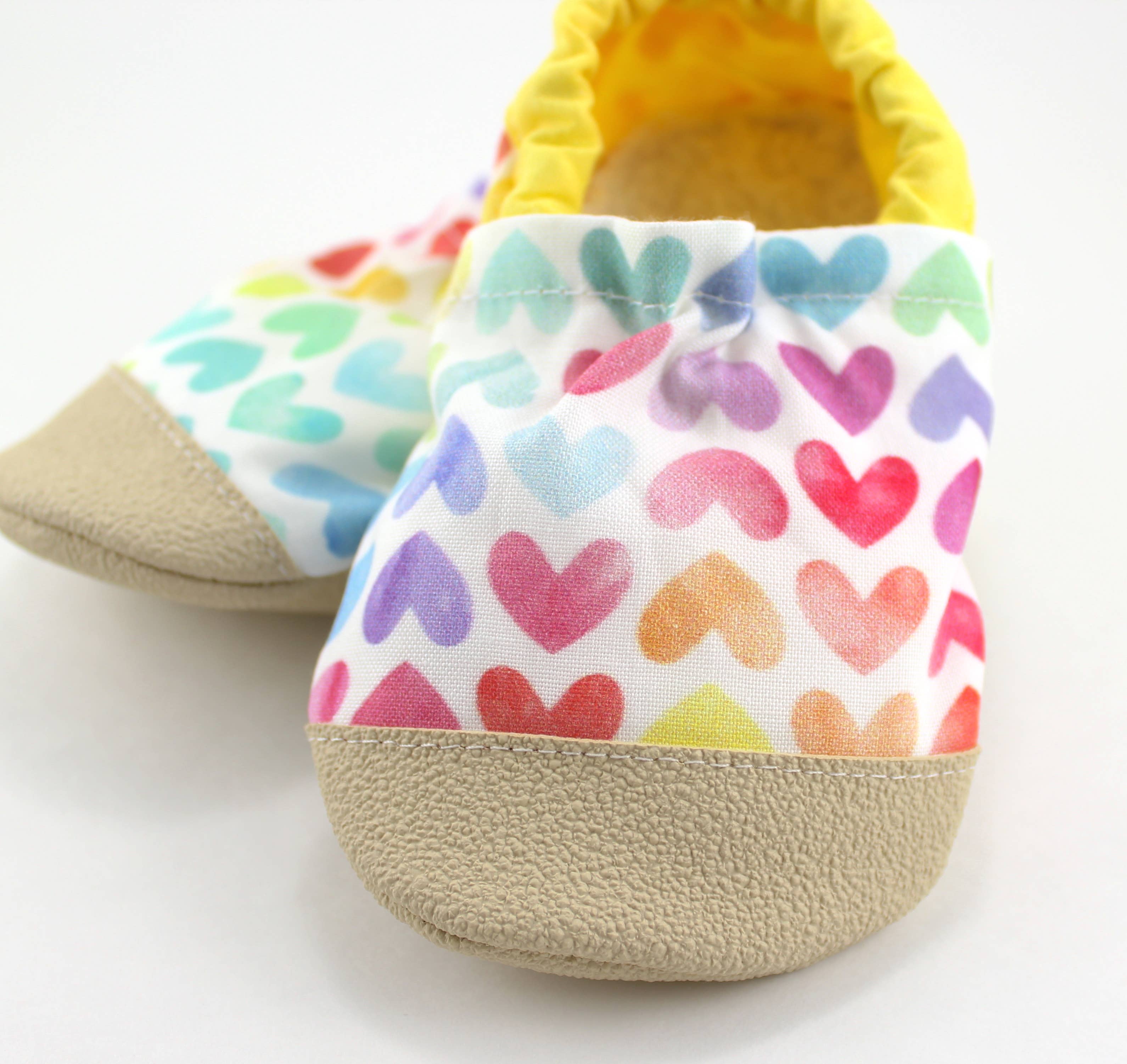 REMOVED BRAND - Wholesale Booties - Baby - Watercolor Hearts Baby Shoes2