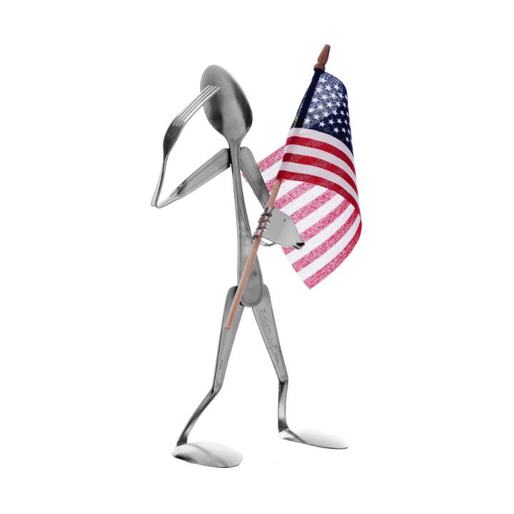 Patriot - Spoon for wholesale by Forked up Art
