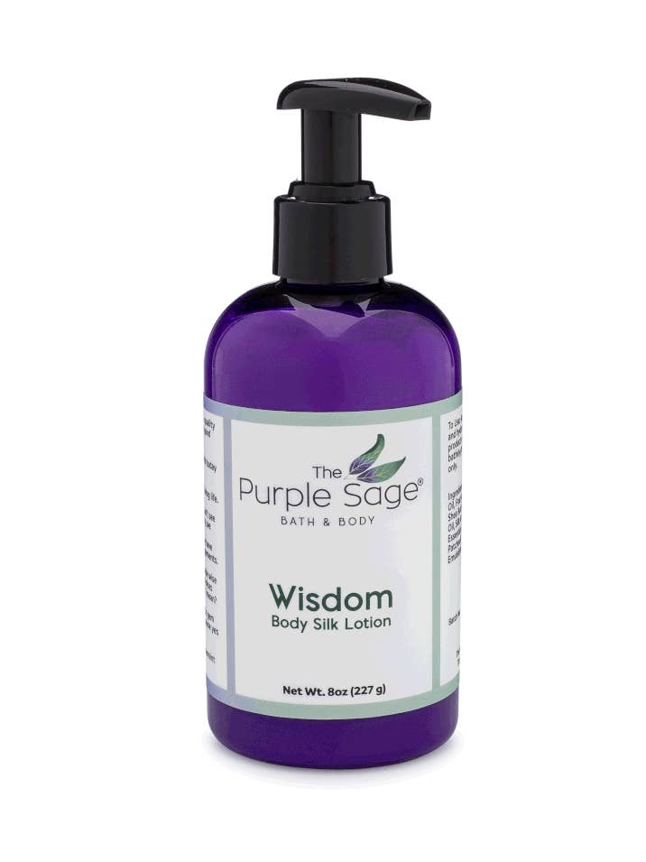 8 oz Wisdom Body Lotion for wholesale by The Purple Sage
