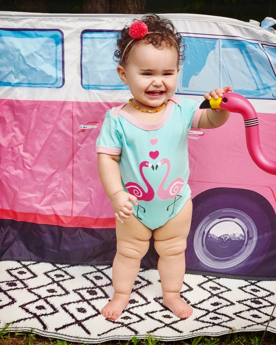 Doodle Pants – wholesale Bodysuit (non-footed) – Baby – Flamingo Baby Bodysuit0