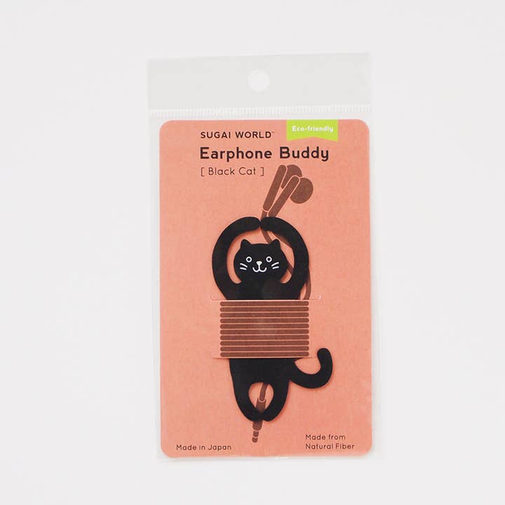 Support de câble pour écouteurs Buddy - Black Cat pour la vente par SUGAI WORLD