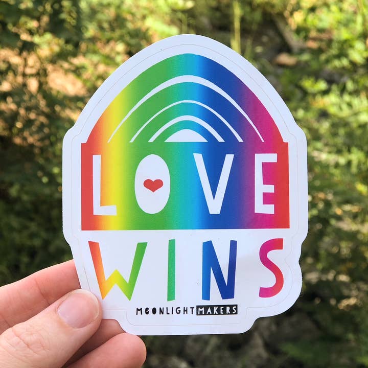 Amor Vence, Arco-íris - Autocolantes do Orgulho - LIQUIDAÇÃO por atacado de Moonlight Makers