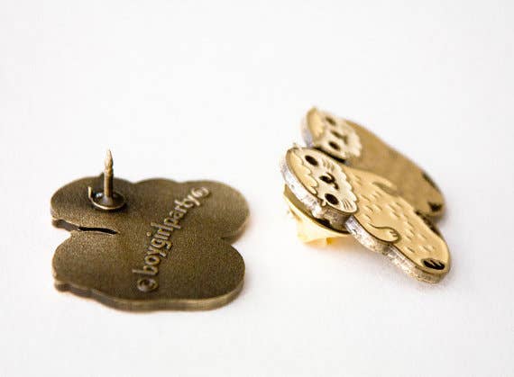 Boygirlparty – Alfinete/botão de lapela por atacado – Pin de esmalte de lontras de latão2