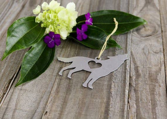 Iron Maid Art - Wholesale Ornament - Wolf Dog Animal Metal Holiday Gift Christmas Ornaments2