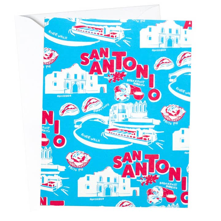 San Antonio Card for wholesale by Reyn Paper Co