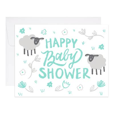 Ba Ba Baby Shower - Carte de Baby Shower pour la vente par 9th Letter Press