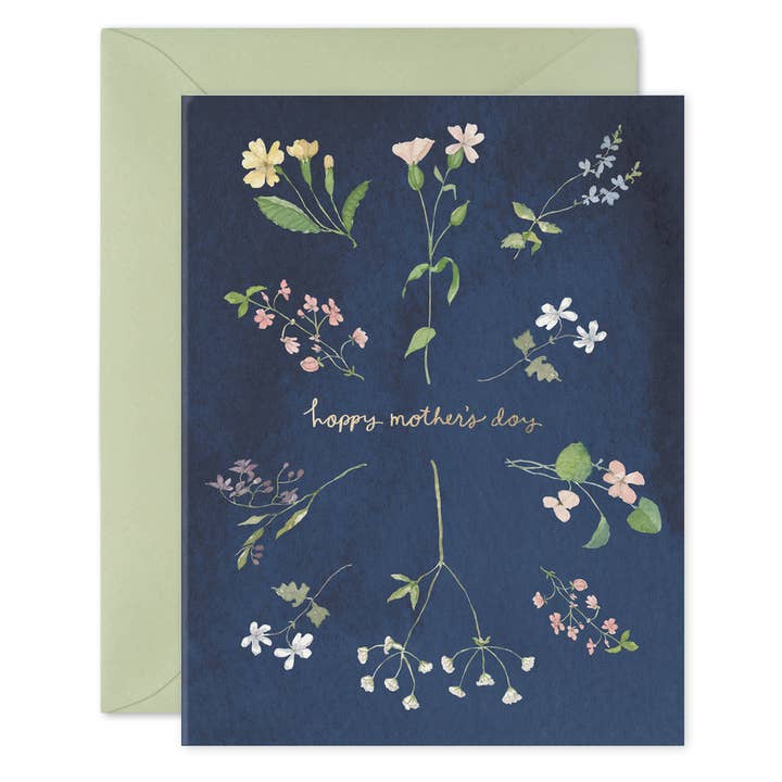Mother's Day Wildflowers Greeting Card for wholesale by E. Frances Paper