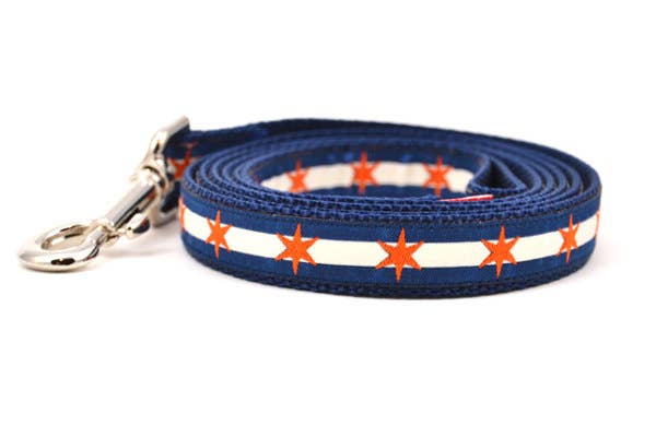 six point pet - Vente Collier – chien - Six Points Étoiles - Marine & Orange5