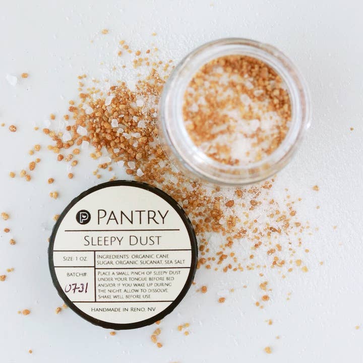 Pantry Products - Skin, Body, + Wellness – Großhandel Nahrungsergänzungsmittel/Vitamin zum Einnehmen – Sleepy Dust — Schlafen Sie Mondstaub für erholsamen Schlaf0