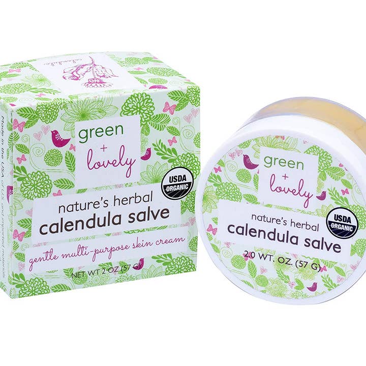 green + lovely - Wholesale Verzorgende zalf/balsem/crème - Nature's Herbal Calendula Salve, biologisch ongeparfumeerd - eczeem3