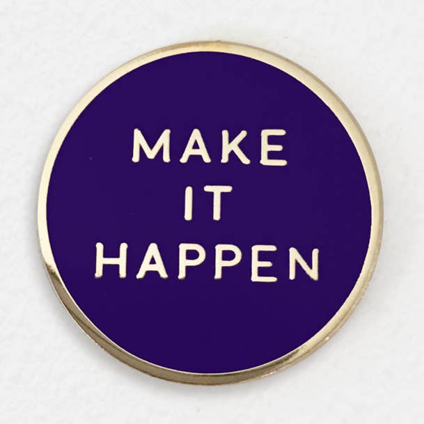 Hearts to the Moon - Wholesale Lapel Pin/Button - Make It Happen Enamel Pin