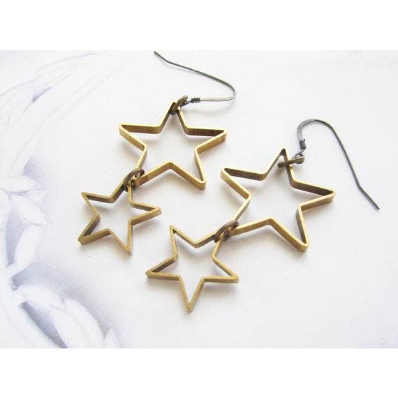 Orecchini a forma di stella per la vendita all'ingrosso da parte di SORA DESIGNS