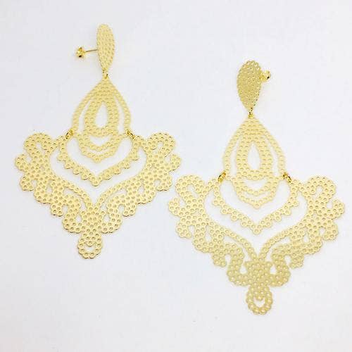 18K GL Canga Drop Big Sur Earrings for wholesale by Donna Italiana