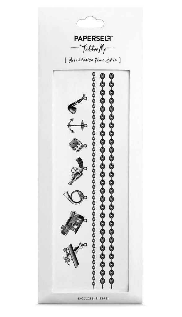 PAPERSELF - Wholesale Temporary Tattoo - My Favourite Things - Boys Charm  Bracelet Temporary Tattoos0