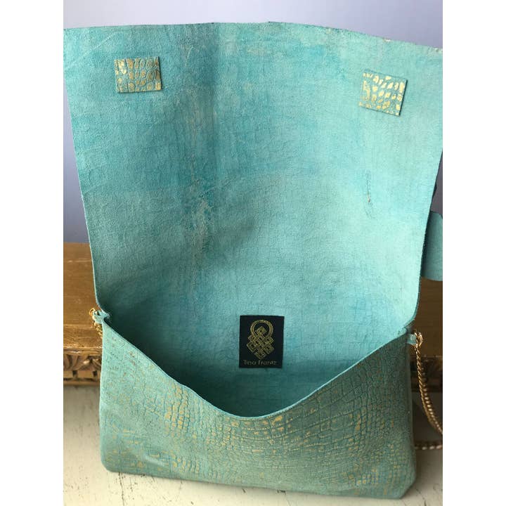 Tina Frantz Designs - Wholesale Crossbody Bag - Women's - Gold Embossed Cindy Butterfly Bag3