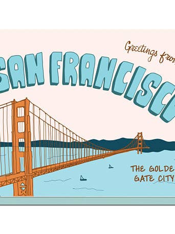 San Francisco Greetings for wholesale by Violet Press