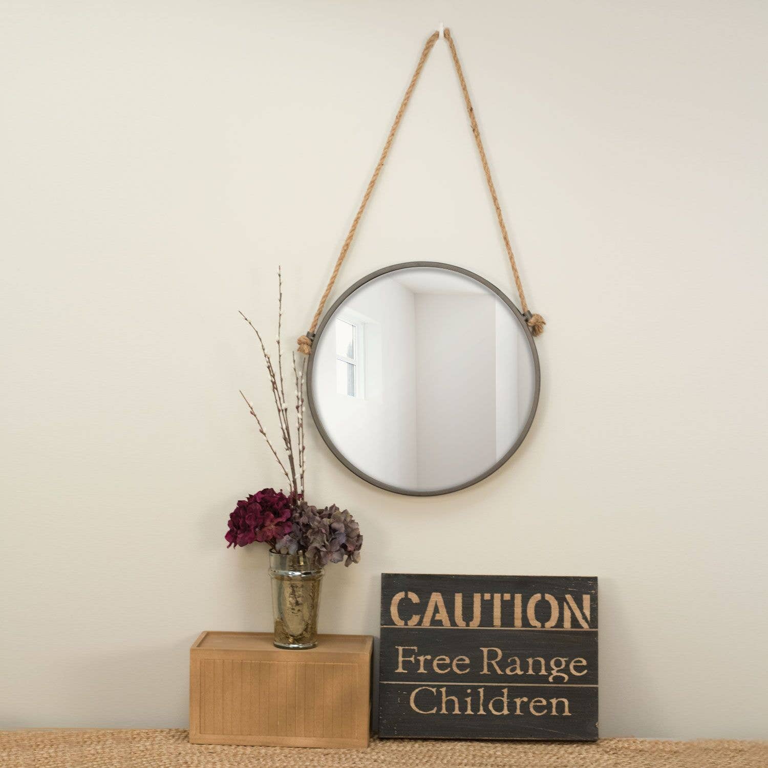Foreside Home & Garden - Wholesale Sign - Rustic "Caution Free Range Children" Wood Wall Decor3