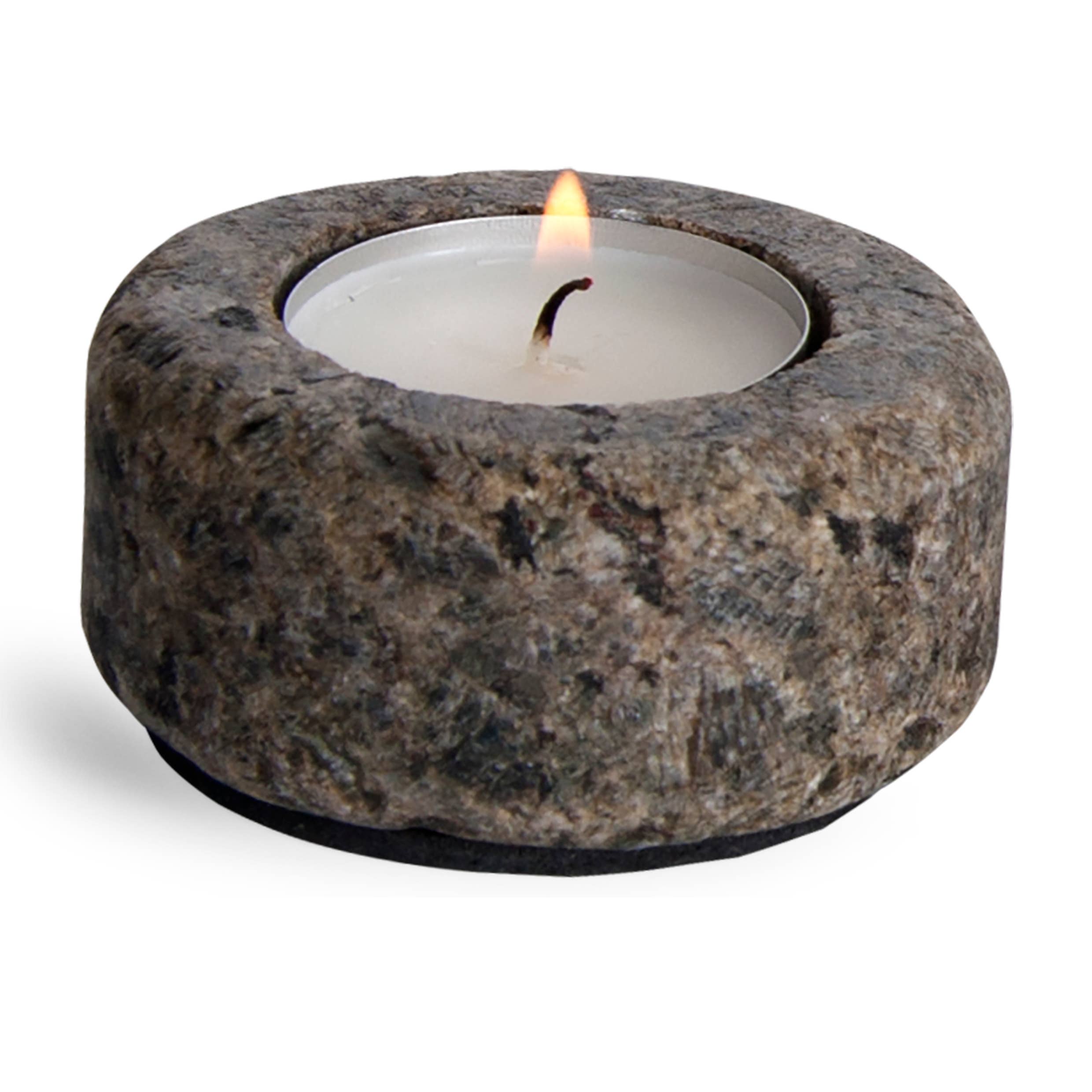Sea Stones - Wholesale Candle Holder - Zen - Single Granite Tea Light Candle Holder3