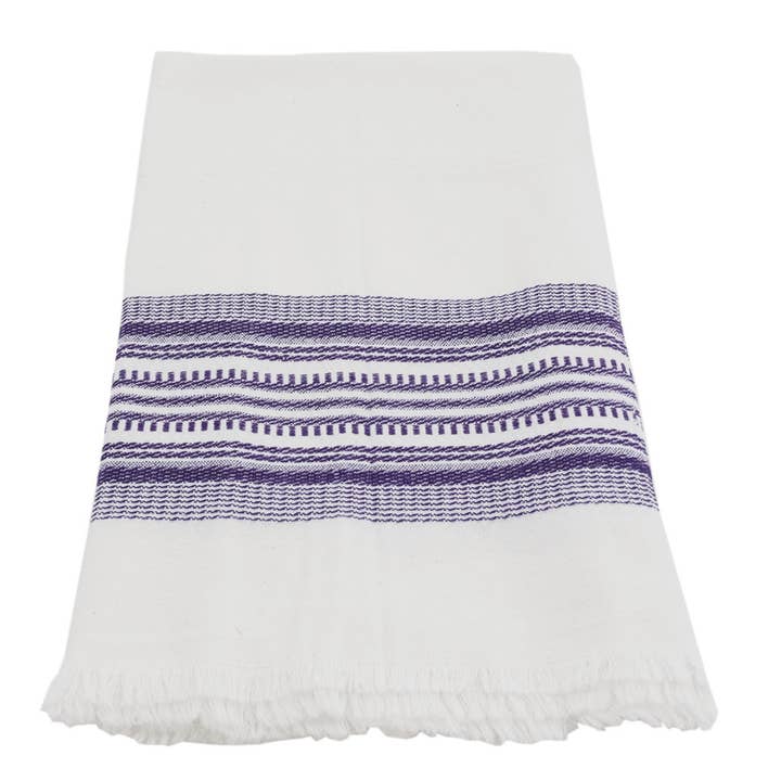 Asciugamani da cucina Antigua a righe viola per la vendita all'ingrosso da parte di Sobremesa