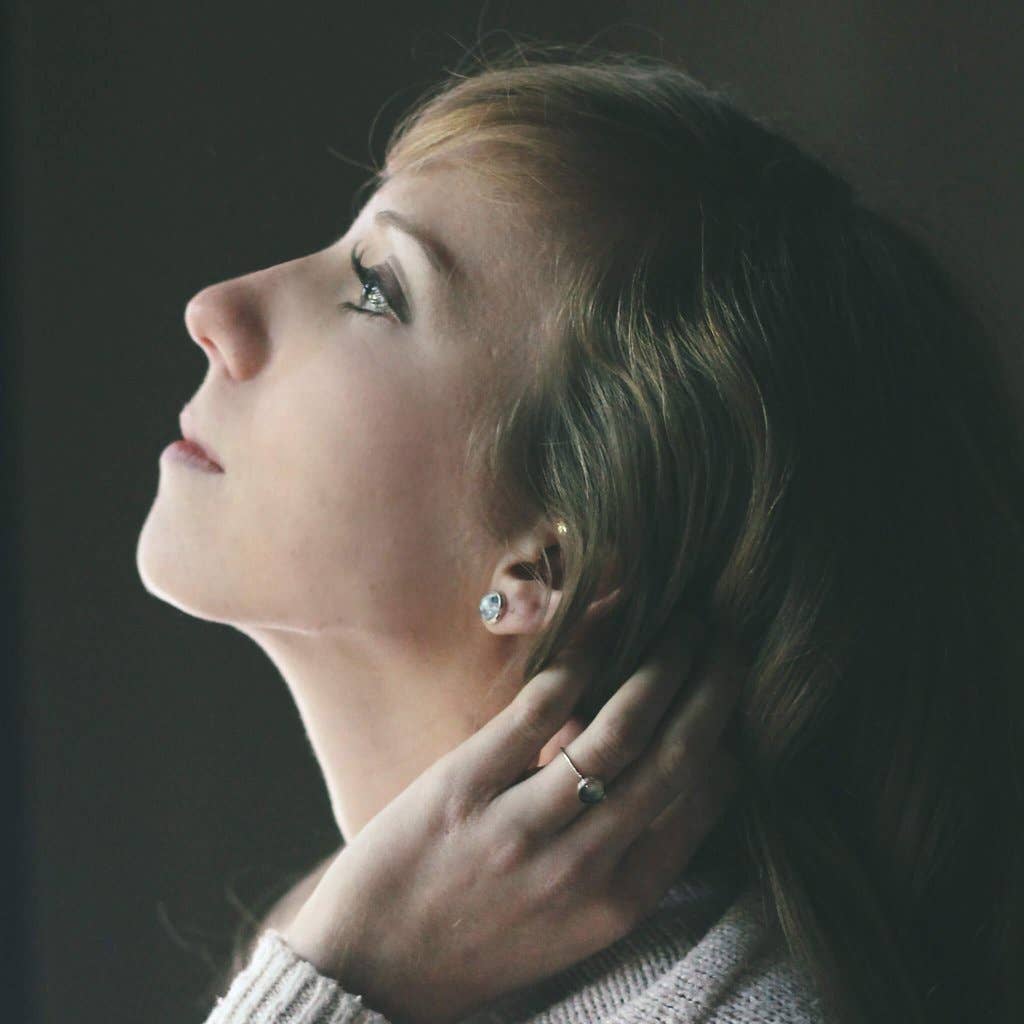 Yugen Handmade - Wholesale Stud/Post Earrings - Petite Silver Stud Galaxy Space Earrings2