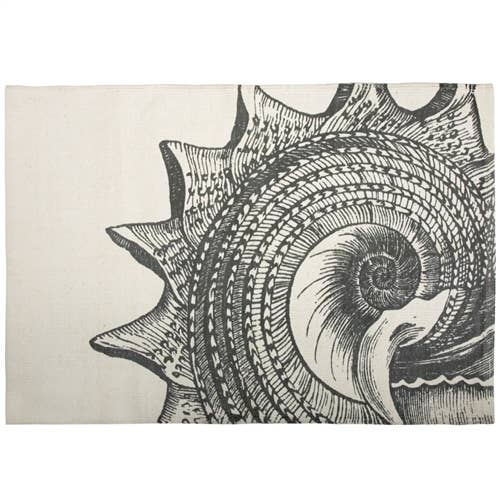 Shell bathmat charcoal for wholesale by THOMASPAUL