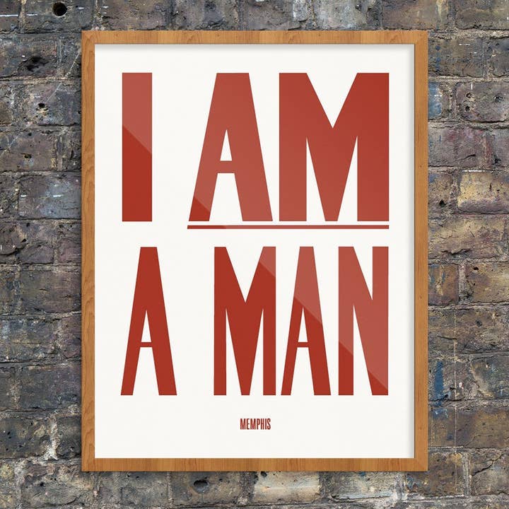 11'' x 14'' I Am A Man Civil Rights Protest Print for wholesale by Fridgedoor