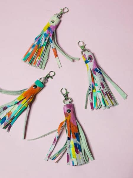Colorful Tassel Keychain - Small for wholesale by Court&Co.