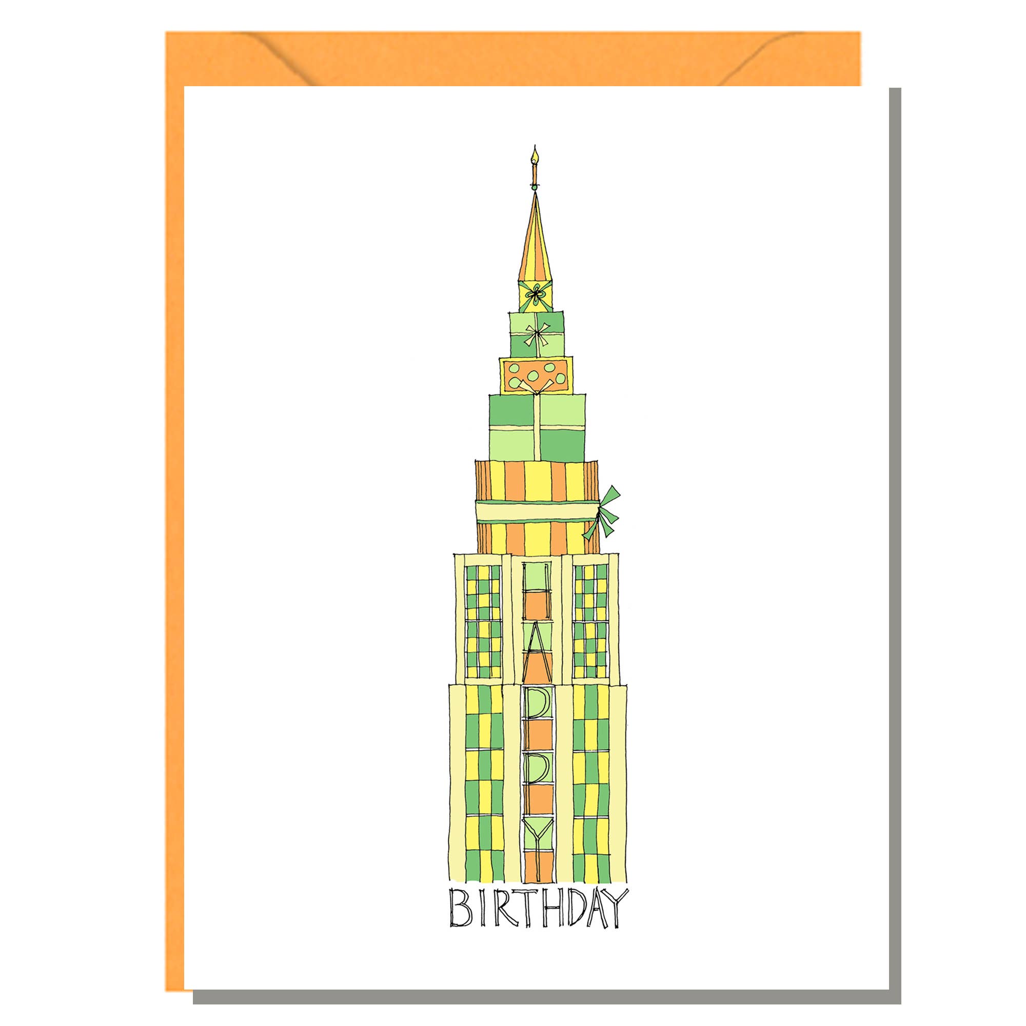 Rachelink Cards & Illustrations - Wholesale Birthday Card - Skyscraper Birthday Card0