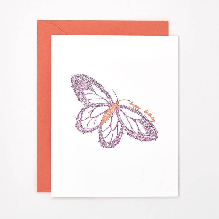 Helen Edna - Wholesale Birthday Card - Birthday Butterfly - Spring Greeting Card0