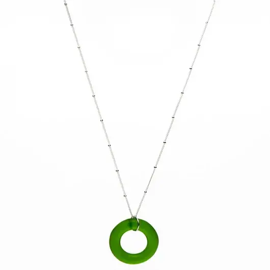 Smart Glass Recycled Jewelry – Colar pingente/pendente por atacado – COLAR ESTILO SEAGLASS SIMPLES0
