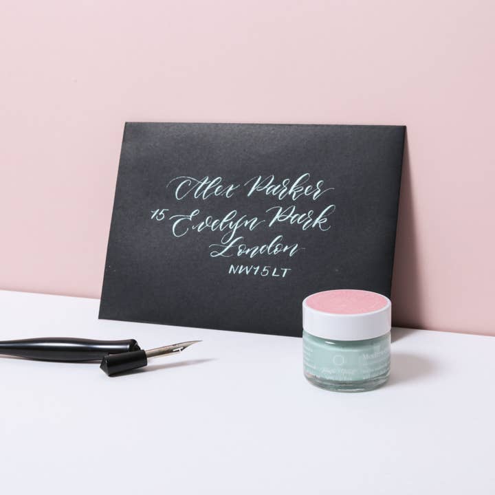 À L'AISE LTD - Wholesale Ink Pad - Pale Mint Modern Calligraphy Ink1