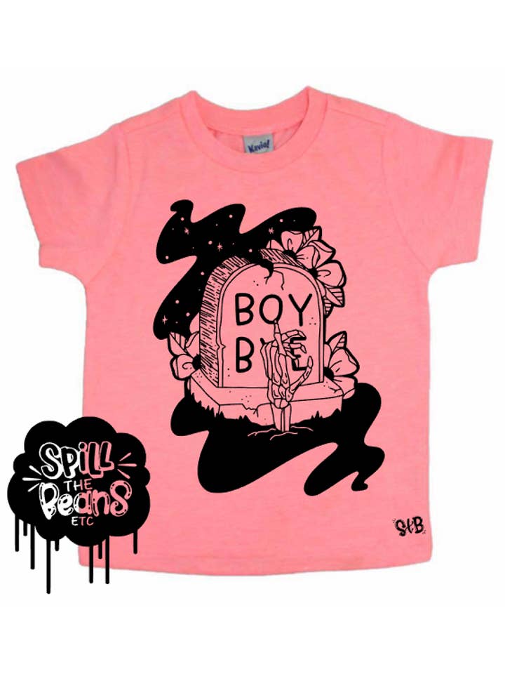 spillthebeansetc - Wholesale Screen Printed T-Shirt - Kids - Boy Bye Kids Tee or Bodysuit
