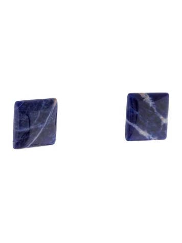 Sodalite Stud Earrings for wholesale by Ore & Gold