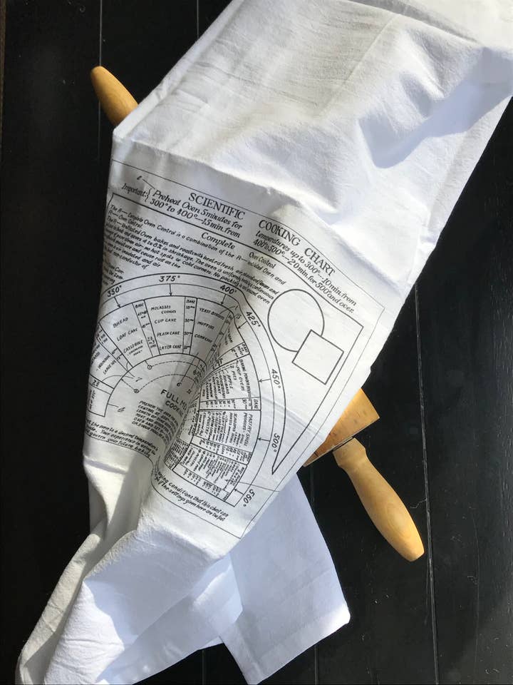 Torchon Vintage Scientifique Tableau de Cuisine pour la vente par Millie and Mads