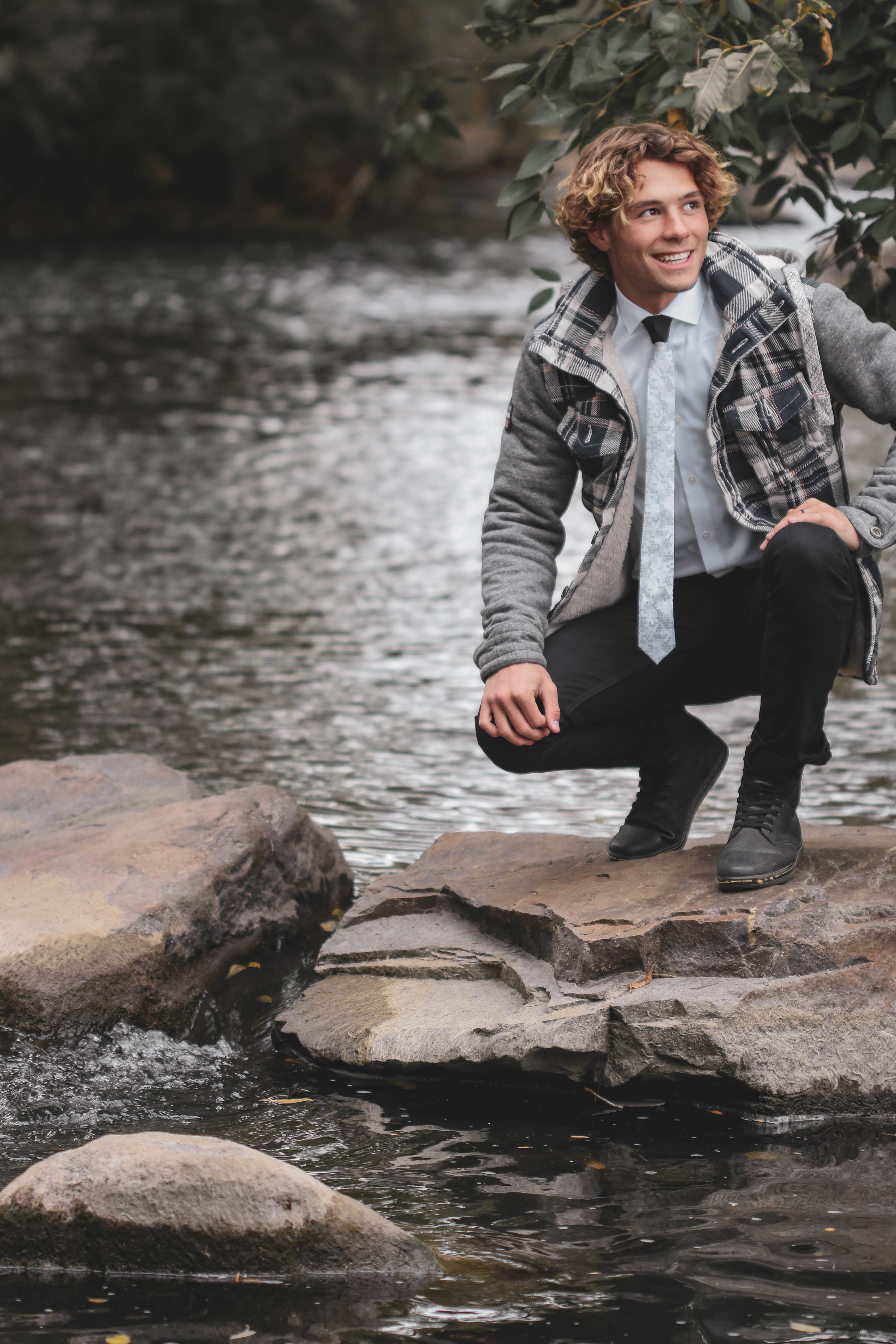 Modern Tie - Wholesale Necktie - Men's - Snow Camo Tie1