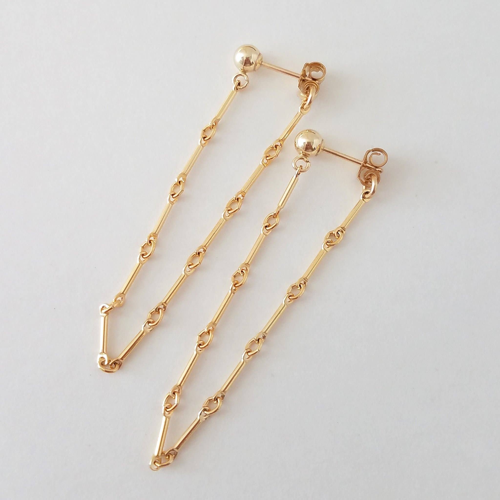 MissElenious Jewelry - Wholesale Dangle Earrings - Bar Loop Earrings3