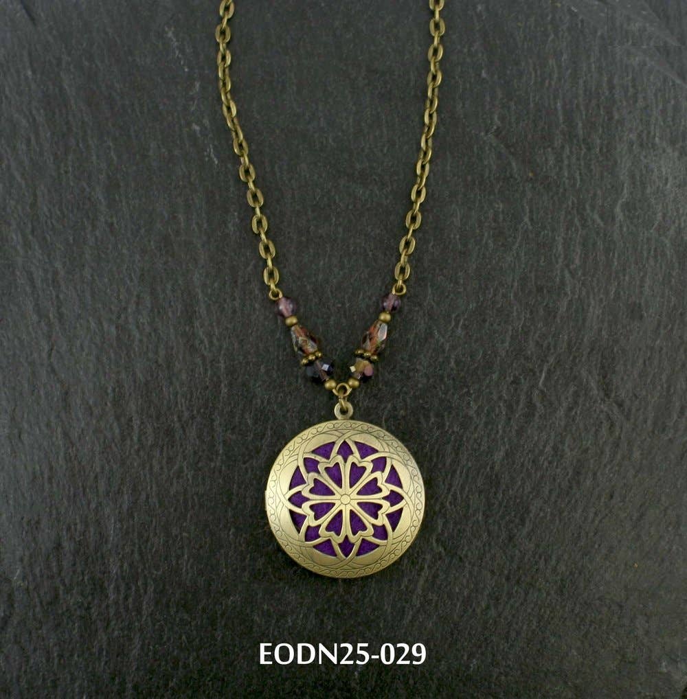 AAOTE - Wholesale Aromatherapy Necklace - Aromatherapy Locket Essential Oil Diffuser Necklaces on Beaded Chain 13