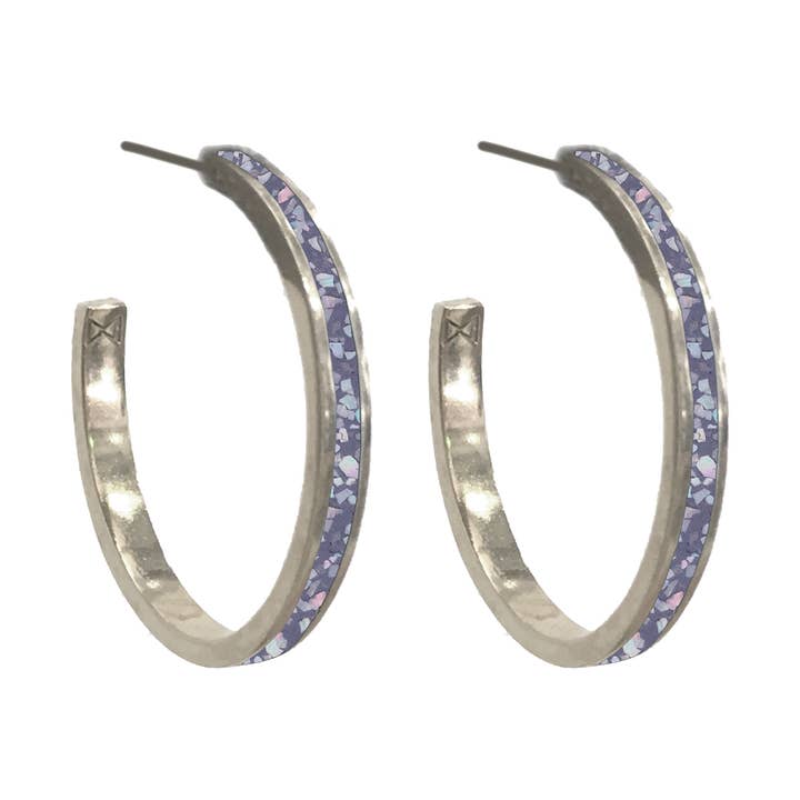 Sterling Mod Classic Hoop Earrings for wholesale by Marionwild Jewelry